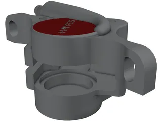 Hayes Disk Brake Caliper 3D Model preview