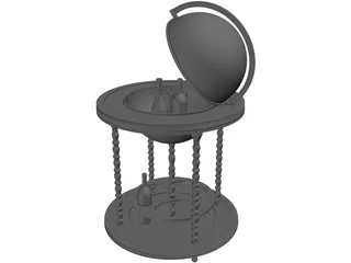 Bar Globe 3D Model preview