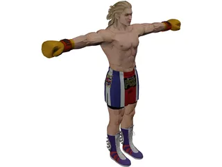 Boxer Steve 3D Model preview