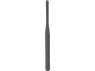 Antenna 800 MHz Whip 3D Model preview
