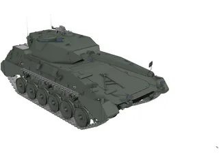 Tanque Argentino Mediano (TAM) 3D Model preview