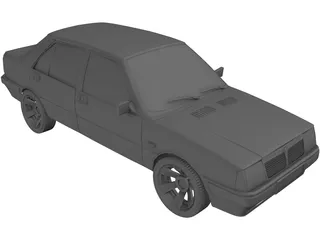 Lancia Prisma 1600 3D Model preview