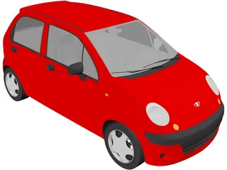 Daewoo Matiz 3D Model preview