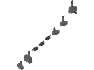Microswitch Collection 3D Model preview