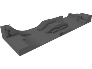 Skatepark Compact 3D Model preview
