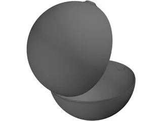 Pokeball 3D Model preview
