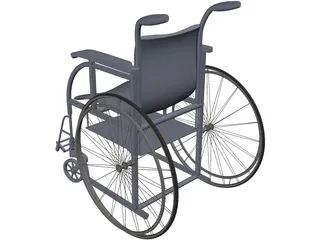 Wheelchair 3D Model preview