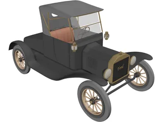 Ford T 3D Model preview