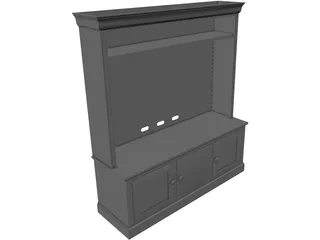 TV Cabinet 3D Model preview