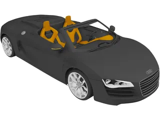 Audi R8 Spyder 3D Model preview