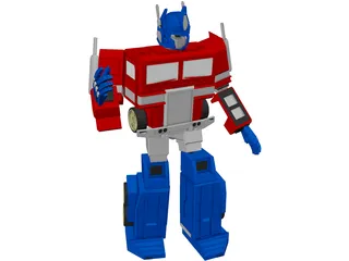 Transformers Optimus Prime 3D Model preview