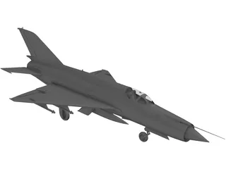 MiG-21 3D Model preview