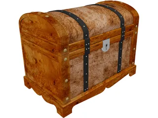 Treasure Chest 3D Model preview