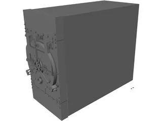 Secure Vault with Laser Security 3D Model preview