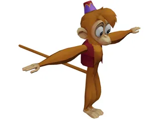 Abu the Monkey 3D Model preview