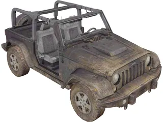 Jeep Wrangler 3D Model preview