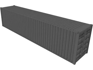 Shipping Container 40` 3D Model preview