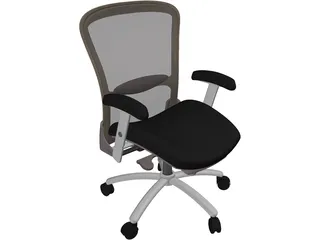 Executive Office Chair Electra 3D Model preview