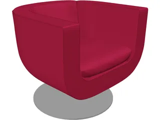 Chairs Italian Metropolitan 2000 Tulip 3D Model preview
