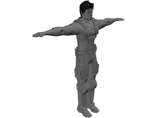 Chris Redfield 3D Model preview
