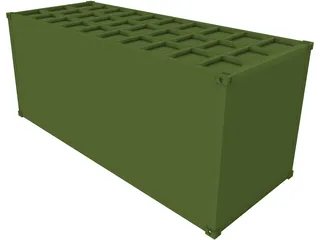 Container 20ft 3D Model preview