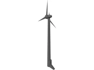 Wind Turbine 3D Model preview