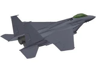 McDonnell Douglas F-15E 3D Model preview