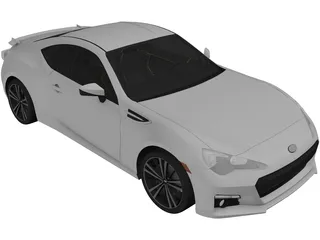 Subaru BRZ 3D Model preview