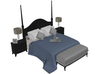 Bed 3D Model preview