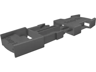 Snap Fit Buckle 3D Model preview