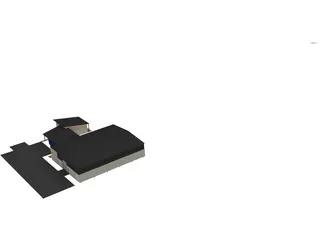 European Industrial Building 3D Model preview