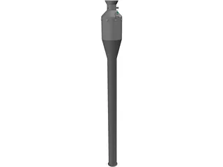 Pulsejet Engine 3D Model preview
