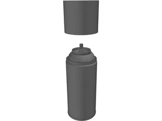 Spray Can 3D Model preview