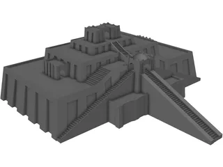 Ziggurat of Ur 3D Model preview