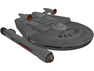 USS Miranda 3D Model preview
