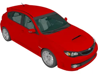 Subaru Impreza WRX STi (2008) 3D Model preview