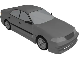 Toyota Mark II (X100) 3D Model preview