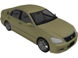 Toyota Crown S180 3D Model preview