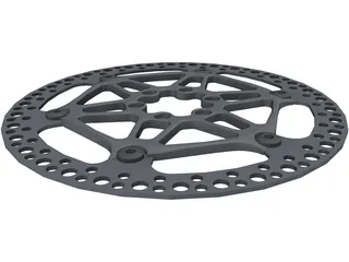 Floating Rotor Disc Brake 3D Model preview