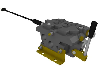 Spool Valve 12 Volt 3D Model preview