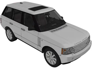 Range Rover Supercharged (2008) 3D Model preview