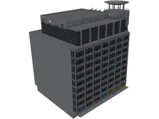 Departement Store of Modern Building 3D Model preview