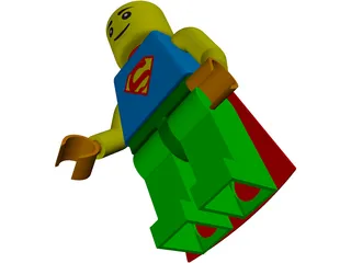 LEGO Superman 3D Model preview