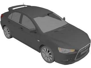 Mitsubishi Lancer Sportback (2009) 3D Model preview