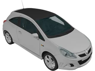 Opel/Vauxhall Corsa VXR (2009) 3D Model preview