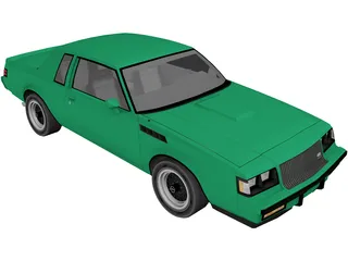 Buick Regal GNX (1987) 3D Model preview