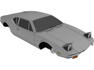 De Tomaso Pantera Body 3D Model preview