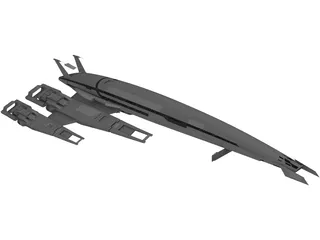Masseffect Cerberus SSV Normany SR2 3D Model preview
