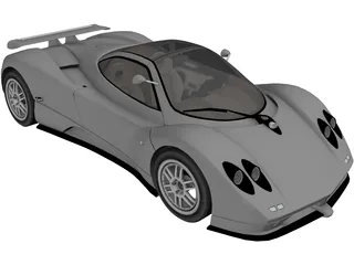 Pagani Zonda C12 3D Model preview
