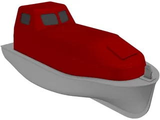 Life Boat 3D Model preview